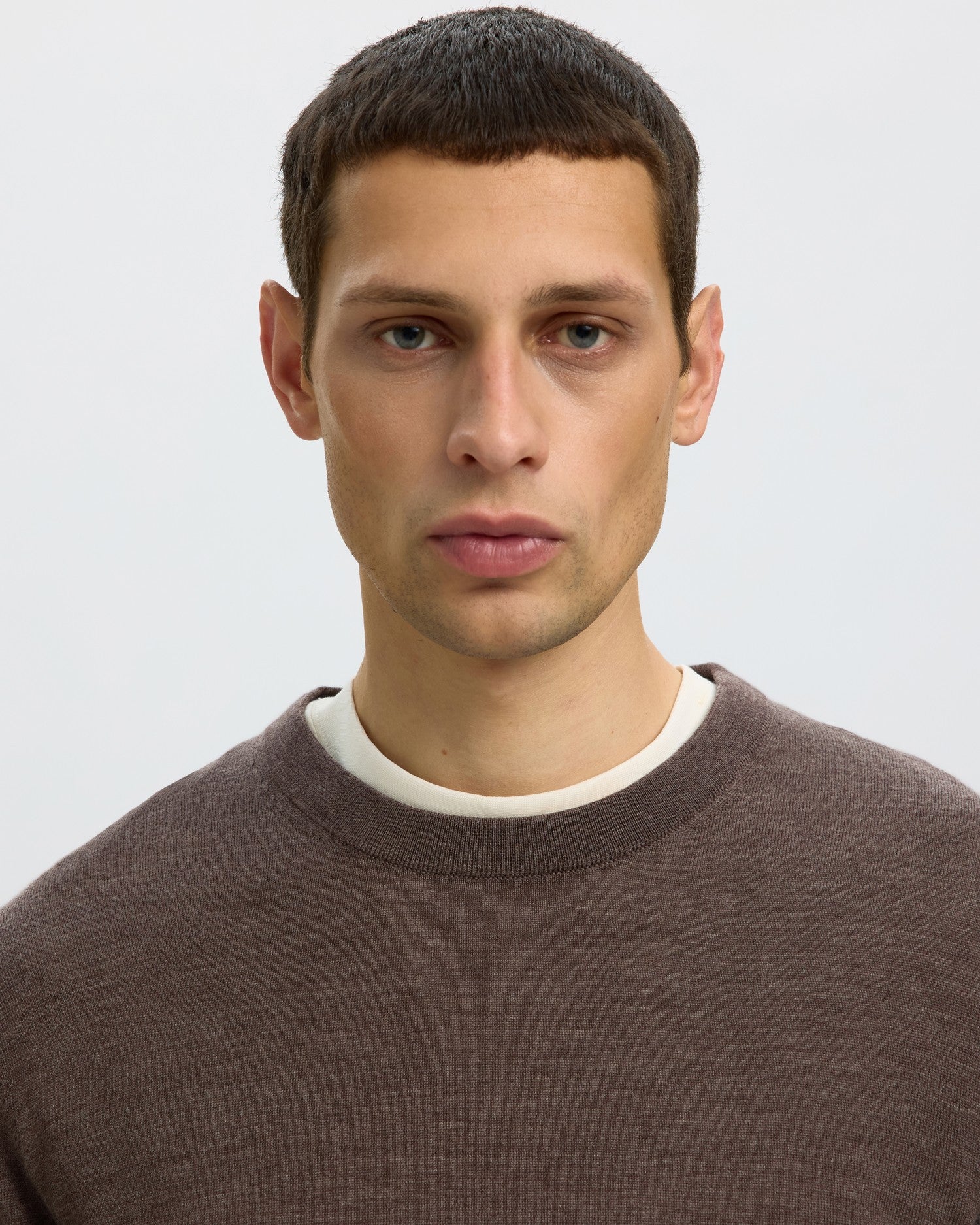 Tray Long Sleeve Knit Merino Crew Neck - Delicioso
