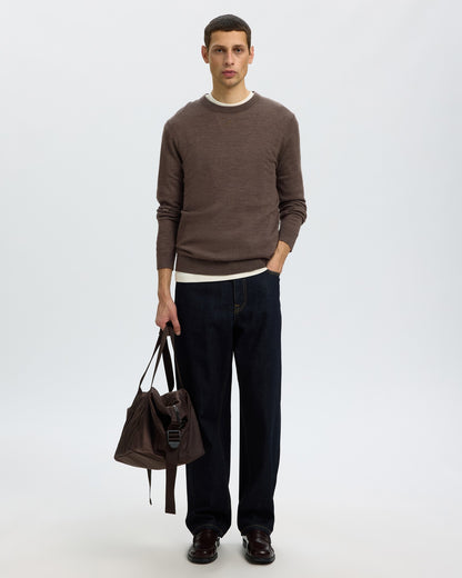 Tray Long Sleeve Knit Merino Crew Neck - Delicioso