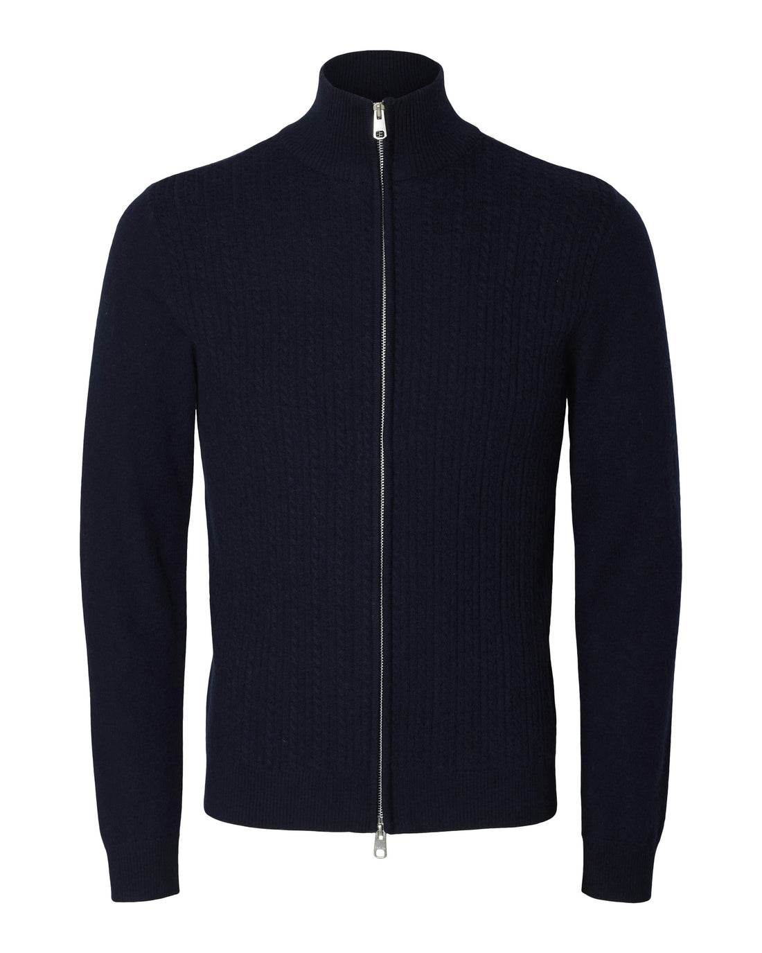 Tray Merino Brushed Zip - Navy Blazer