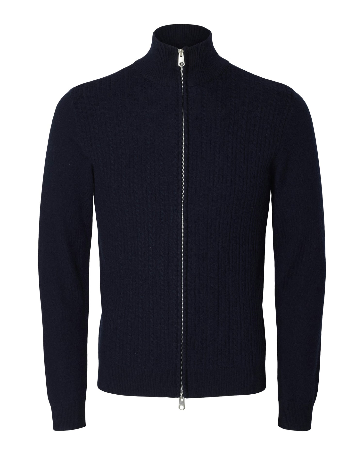 Tray Merino Brushed Zip - Navy Blazer