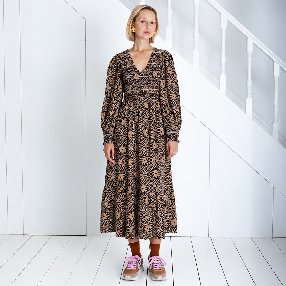 Troy Dress - Midnight Sand