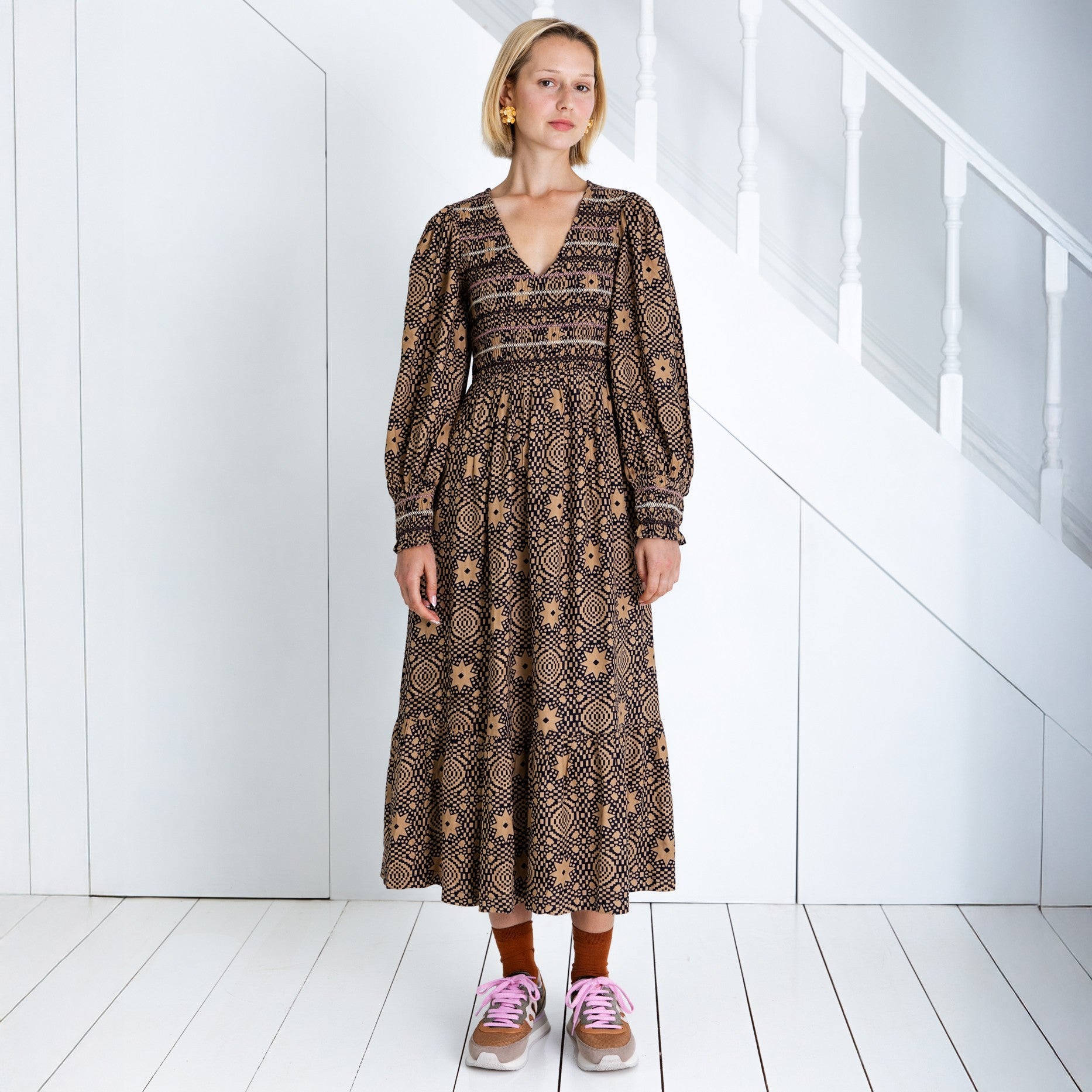 Troy Dress - Midnight Sand