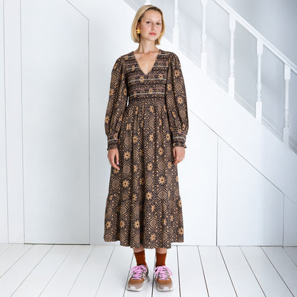 Troy Dress - Midnight Sand