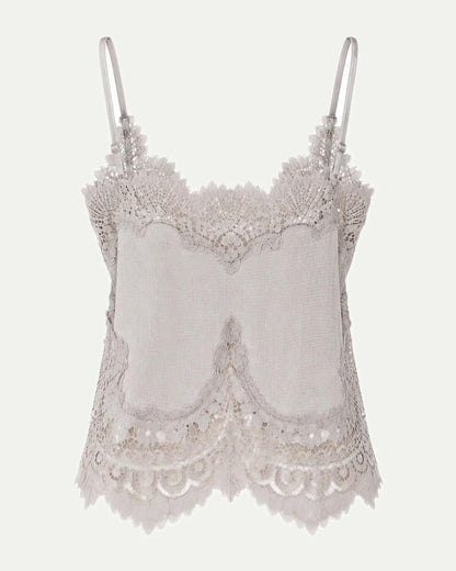 Underlayer Lace Top - Pearl Grey