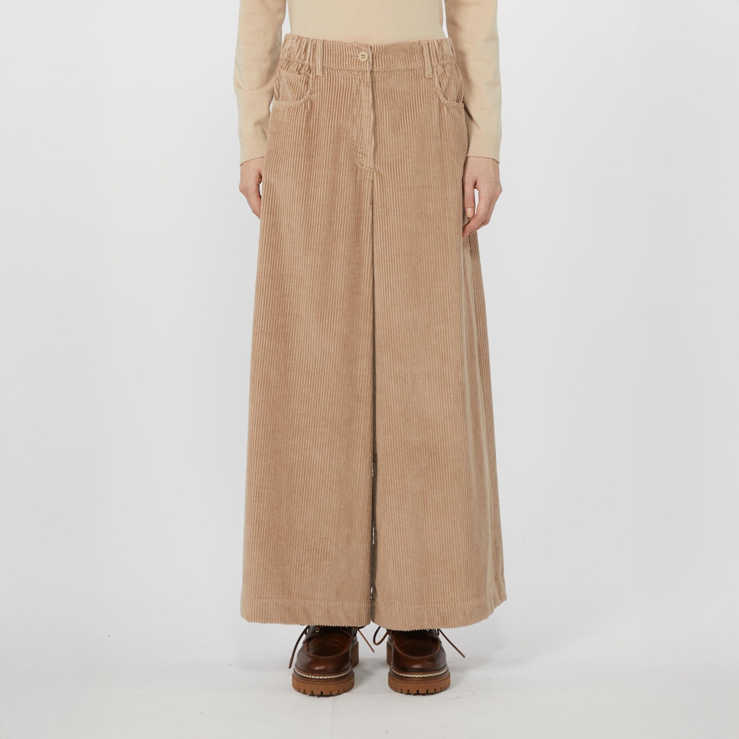 Ursola Cord Trouser - Sand