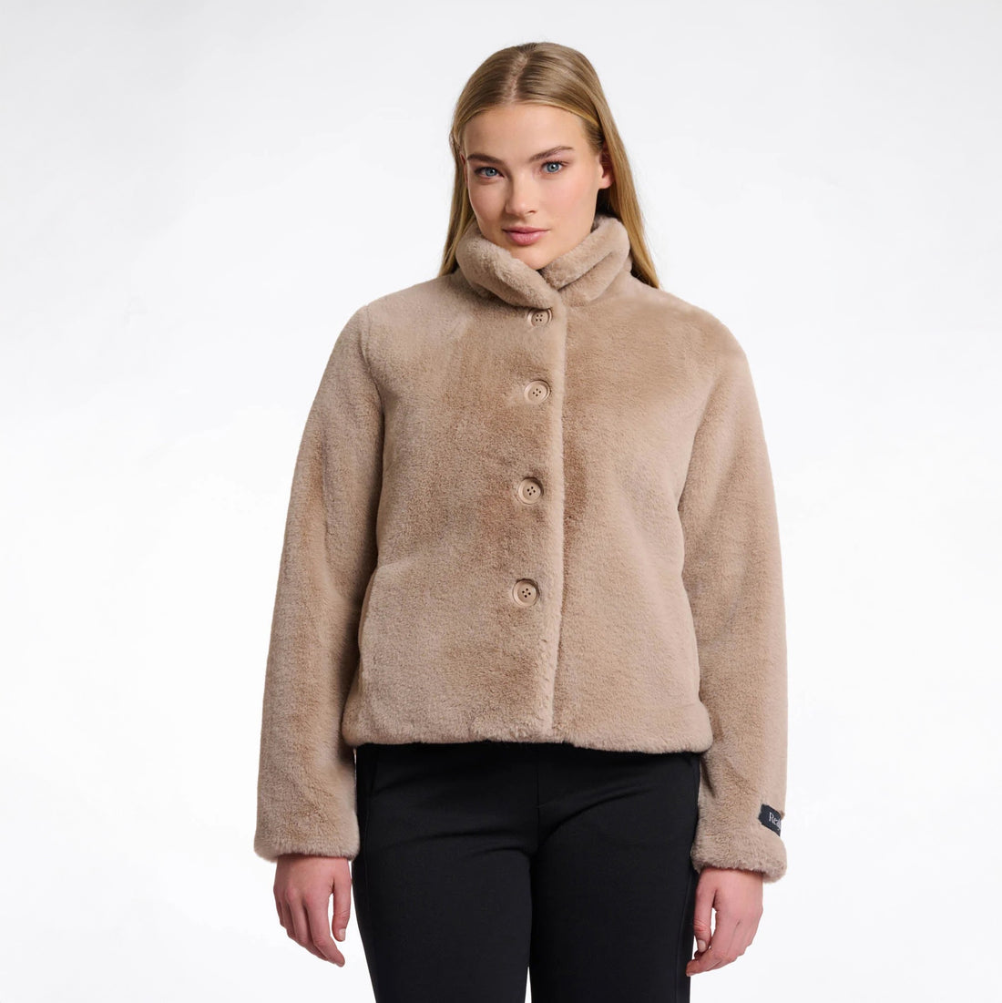 Vie Short Faux Fur Jacket - Oat