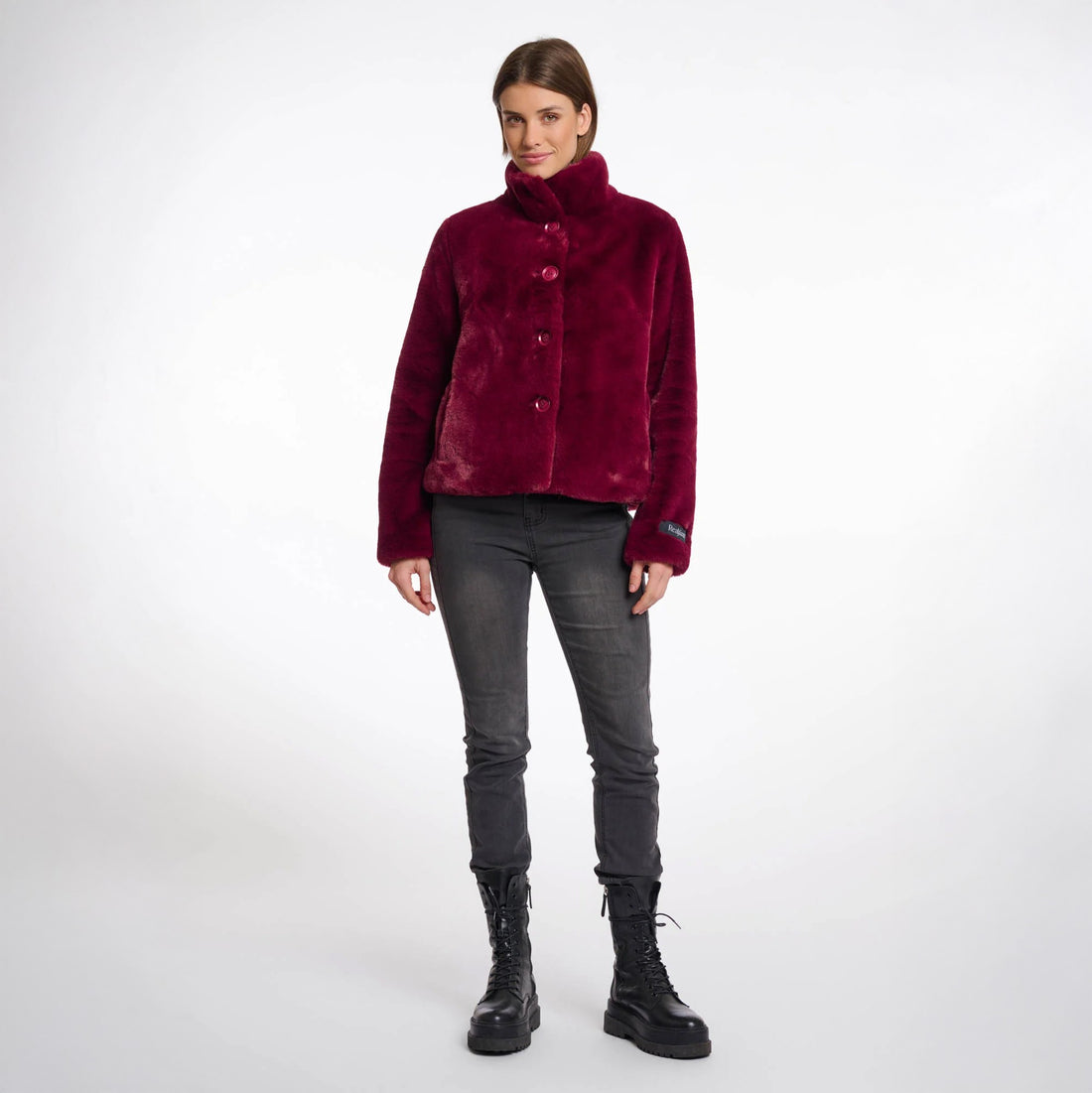 Vie Short Faux Fur Jacket - Sugar Plum