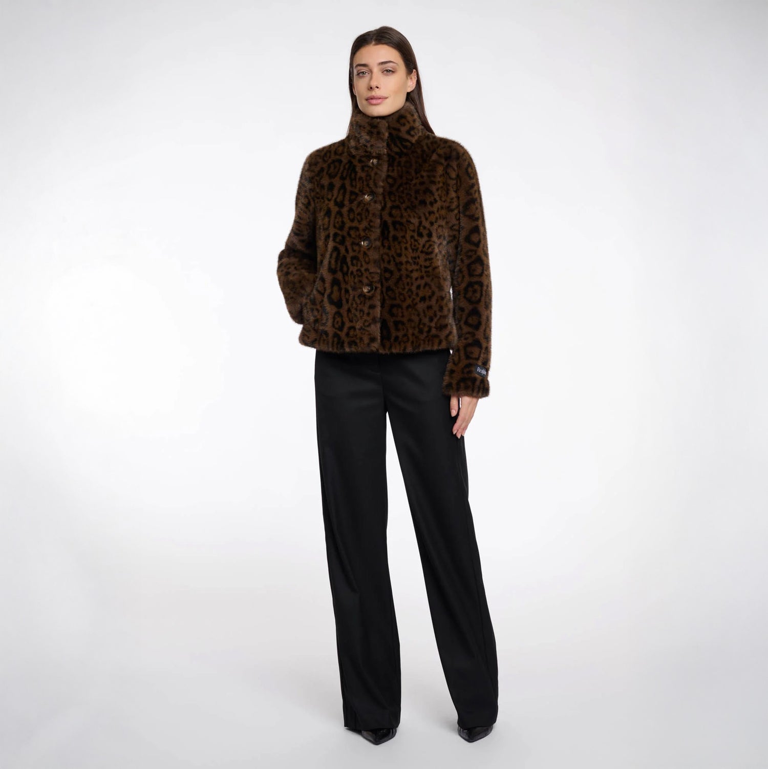 Vie Short Faux Fur Jacket - Leopard