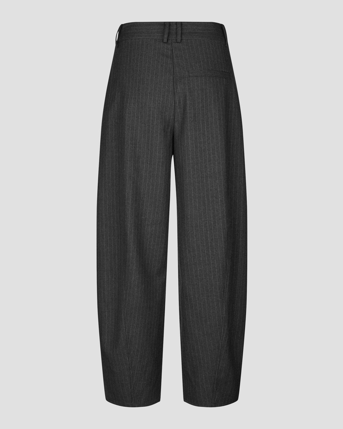 Vienne Barrel Trousers - Dark Grey Melange