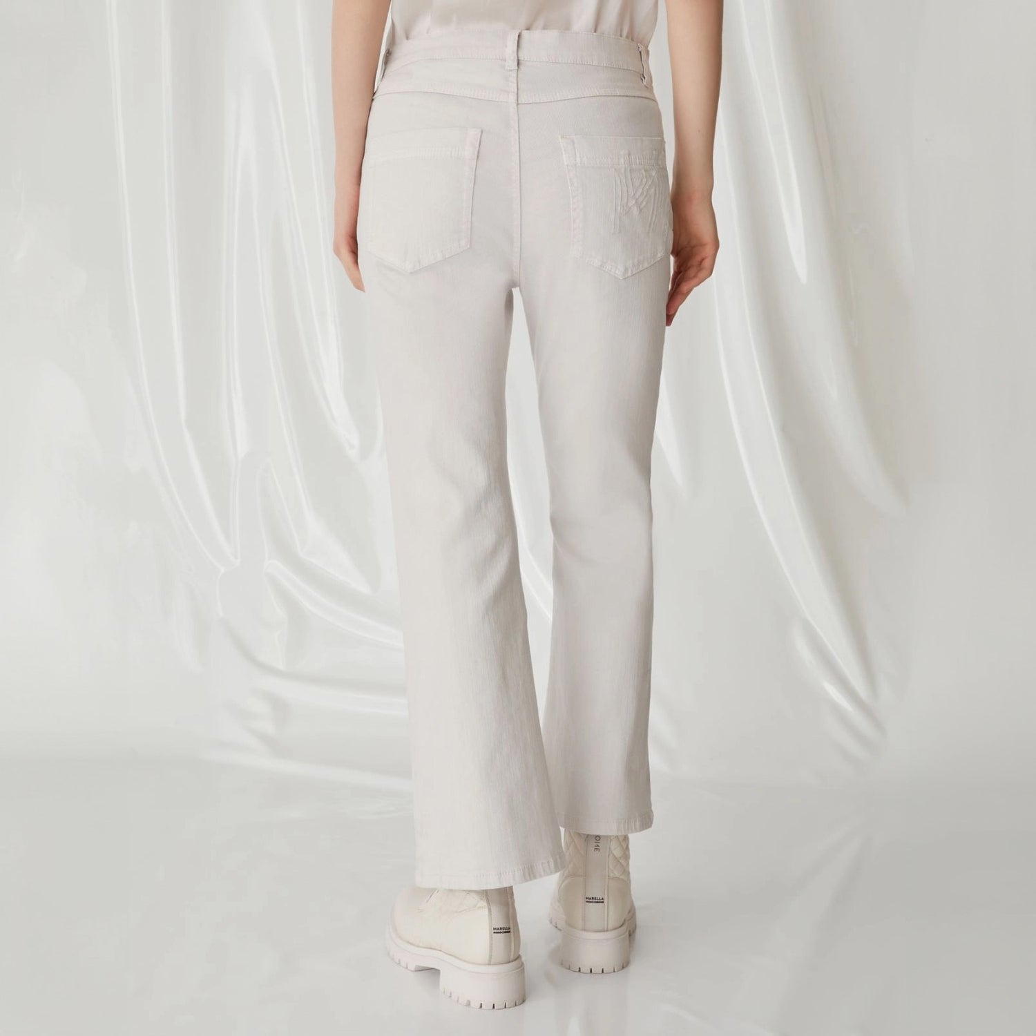 Villa Stretch Trousers - White