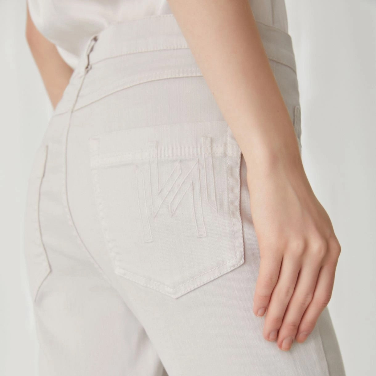 Villa Stretch Trousers - White