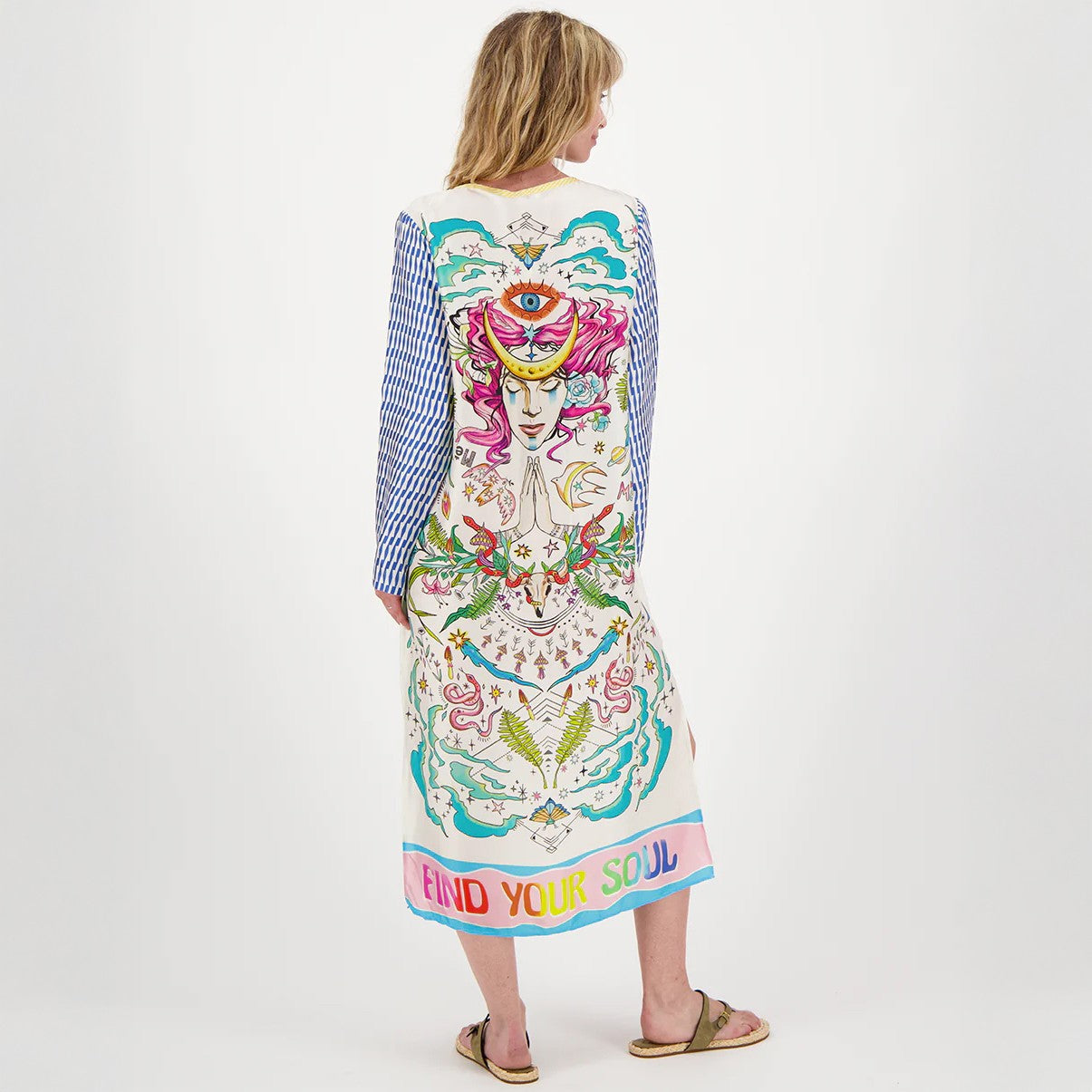 Violet V Neck T Dress - Enlightenment