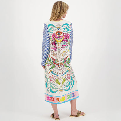 Violet V Neck T Dress - Enlightenment