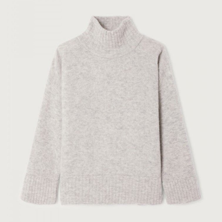 Vitow Turtle Neck - Gris Clair Chine