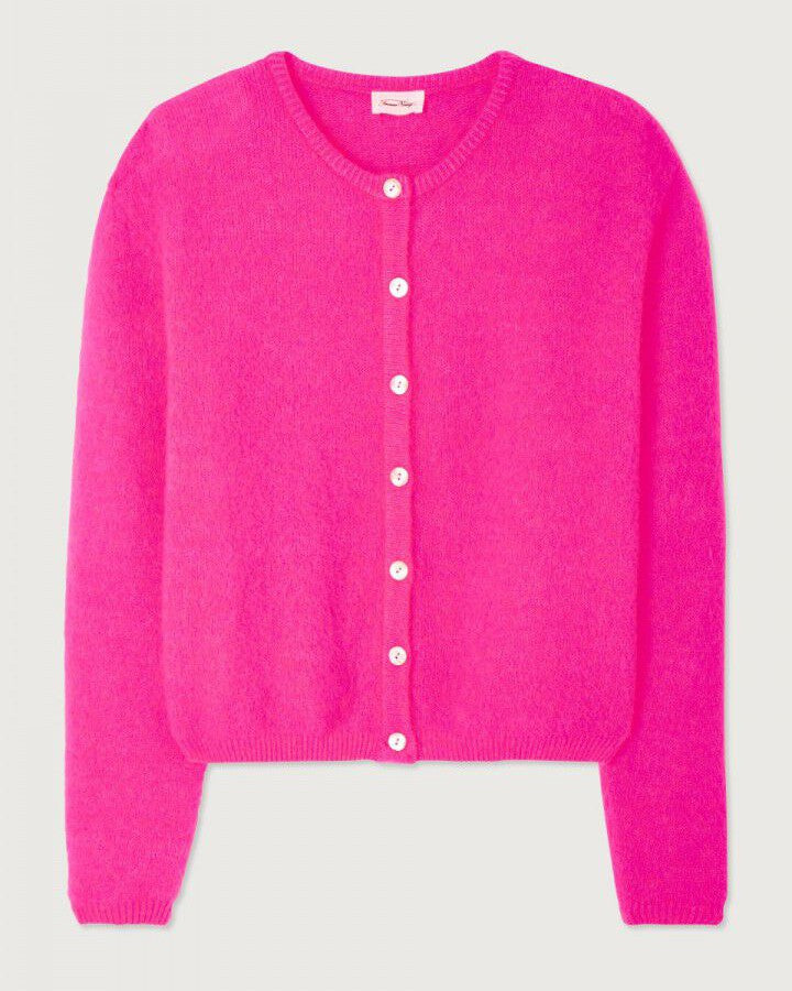 Vitow Cardigan - Rose Fluo Chine