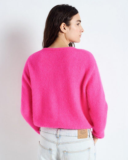 Vitow Cardigan - Rose Fluo Chine