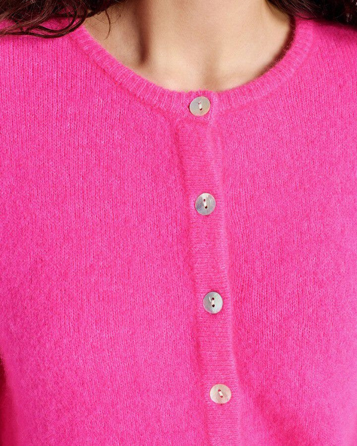 Vitow Cardigan - Rose Fluo Chine