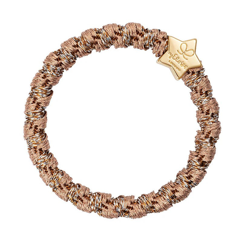 Gold Star Woven Hairband - Suede