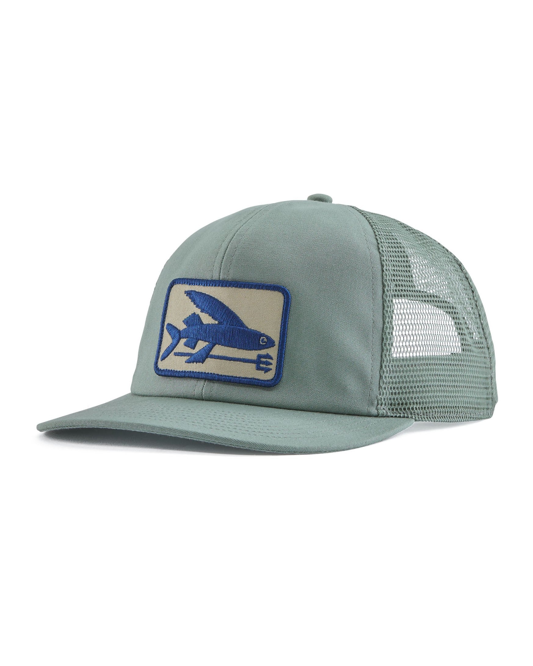 Flying Fish Relaxed Trucker Hat - Cover Green