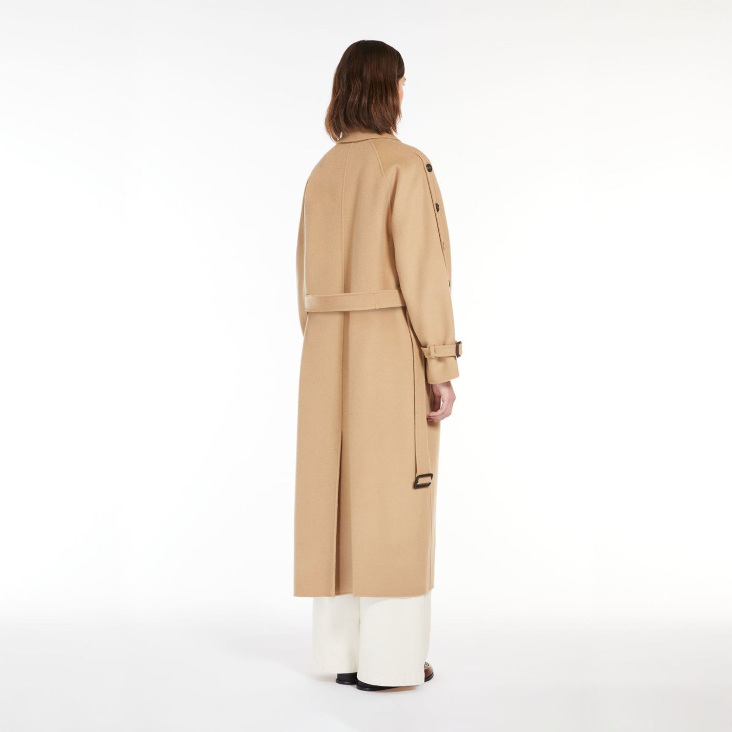 Natale Double Face Wool Coat - Camel