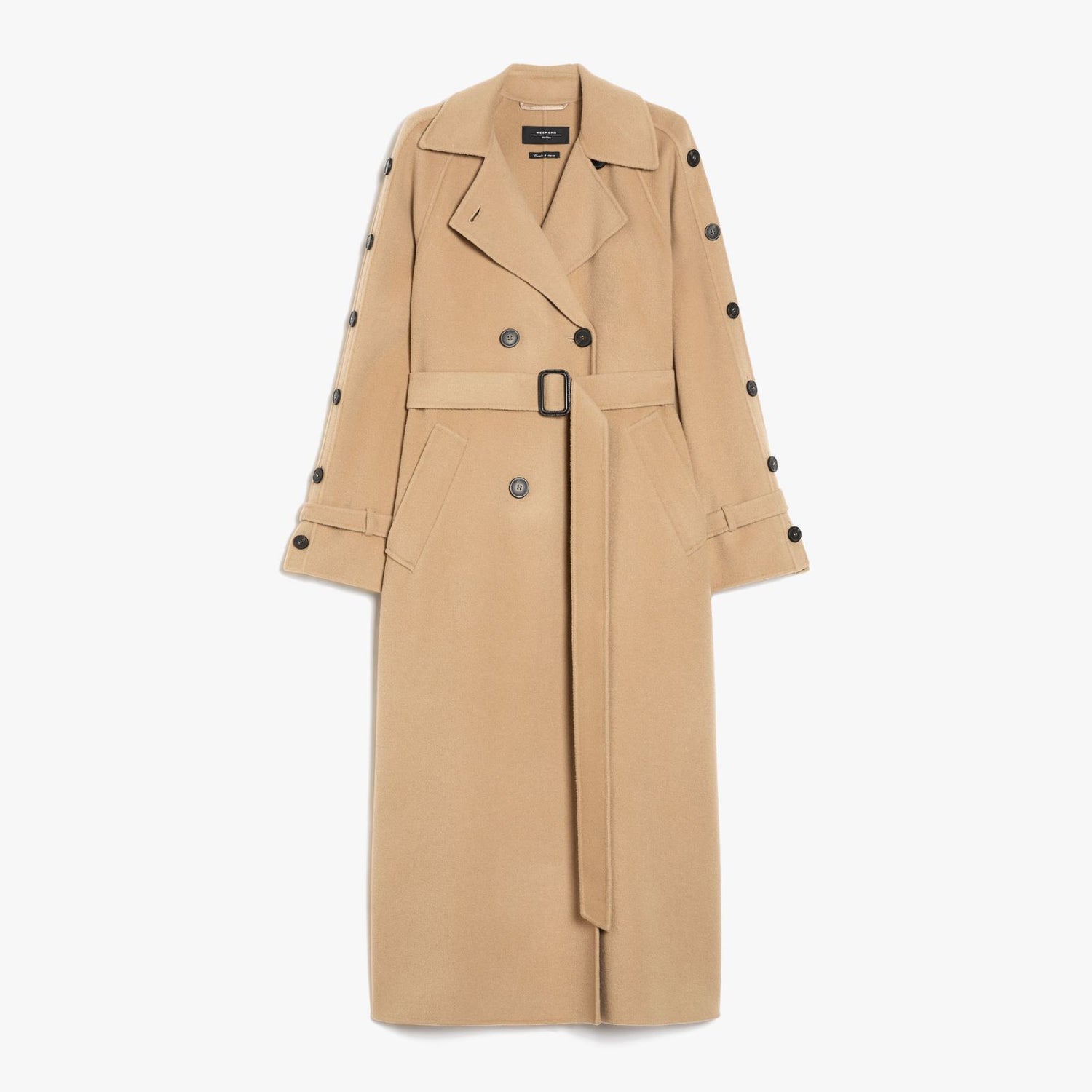 Natale Double Face Wool Coat - Camel