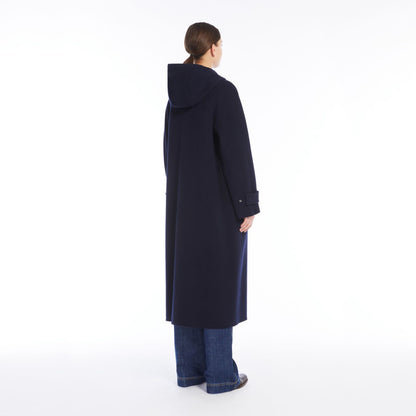 Levante Double Face Long Coat - Navy