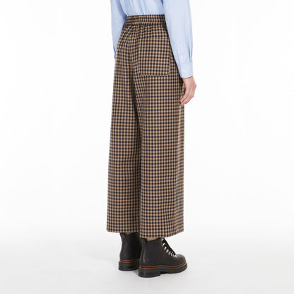 Ebe Check Trousers - Camel Check