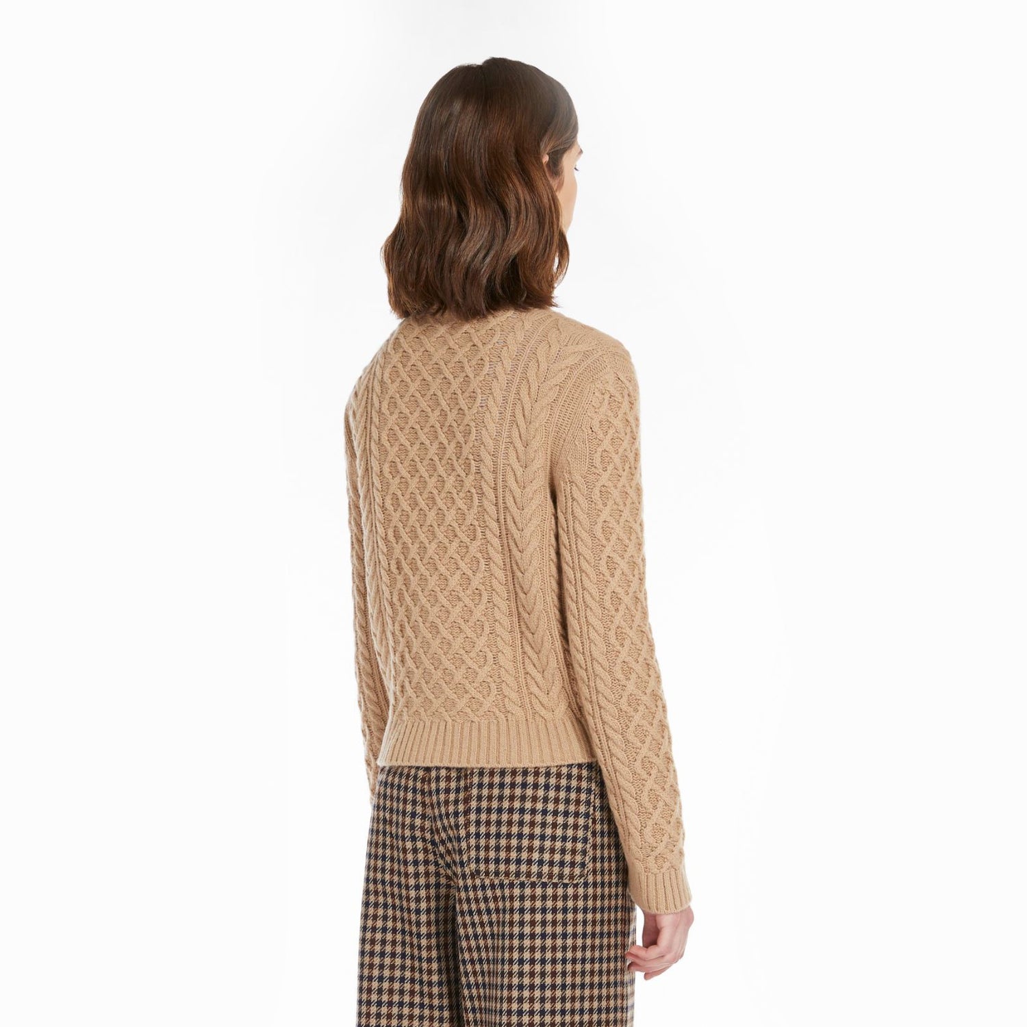 Afosi Knitted Cardigan - Camel