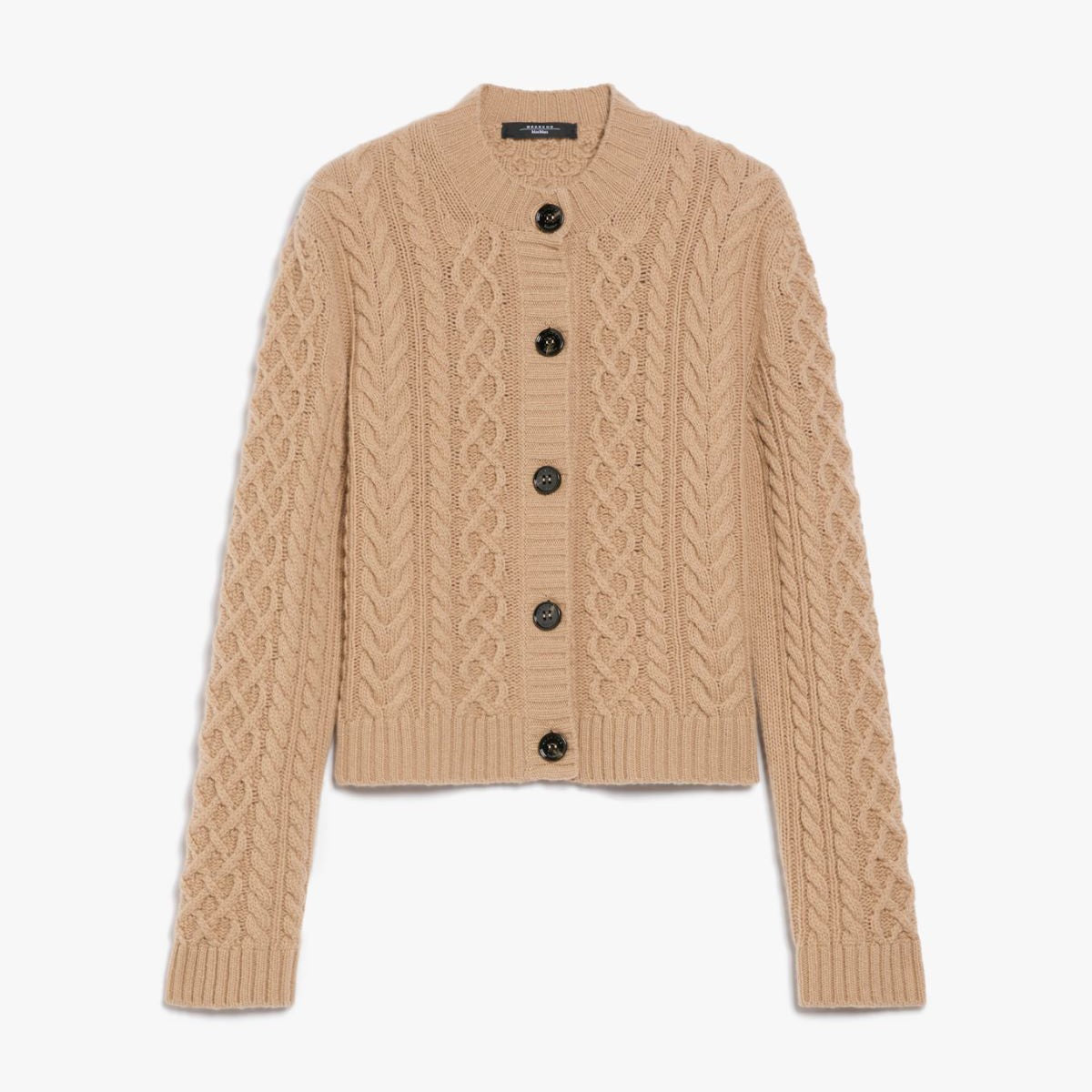 Afosi Knitted Cardigan - Camel