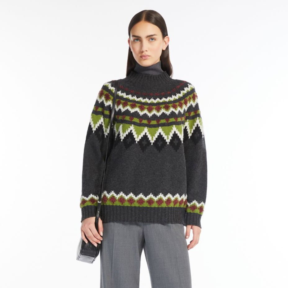 Orario Chevron Jumper - Dark Grey