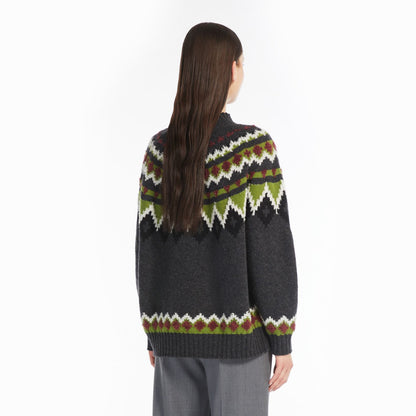 Orario Chevron Jumper - Dark Grey