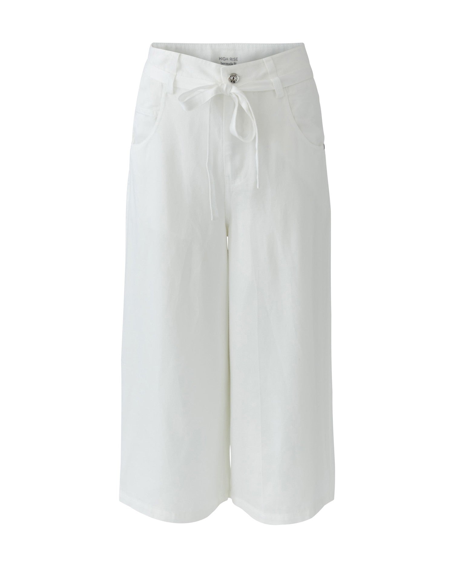 Wide Leg Crop Jean - White