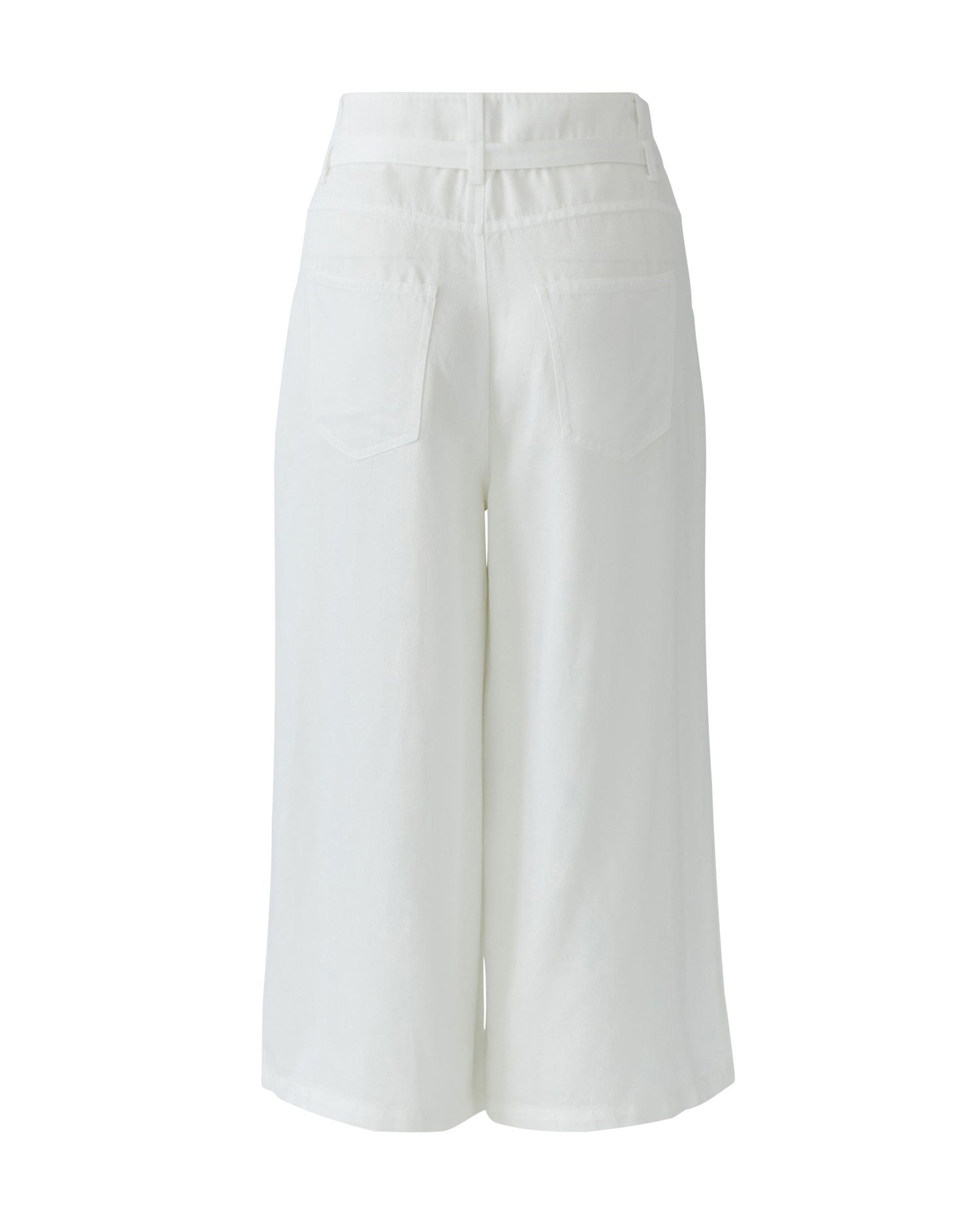 Wide Leg Crop Jean - White