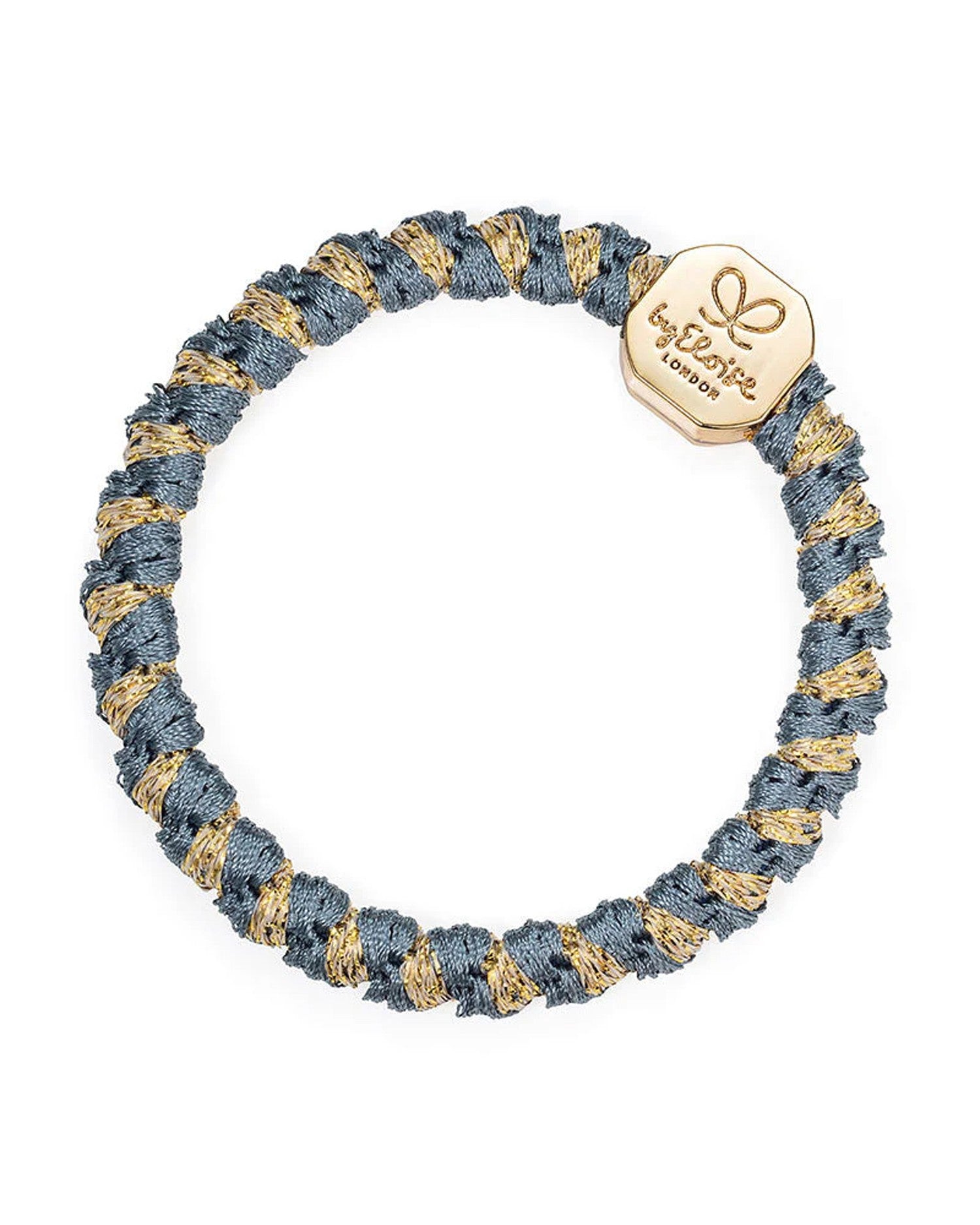 Gold Nugget Woven Hairband - Azure