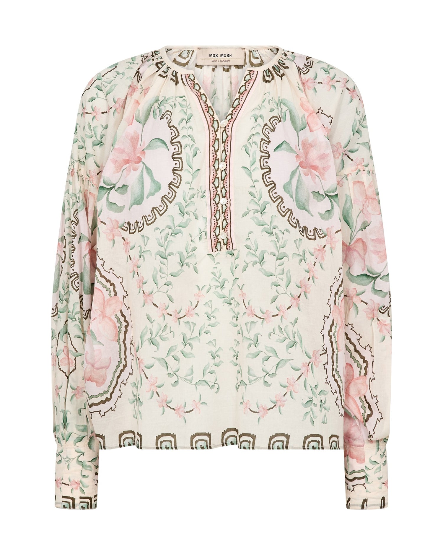 Wylde Orchid Blouse - Turf Green