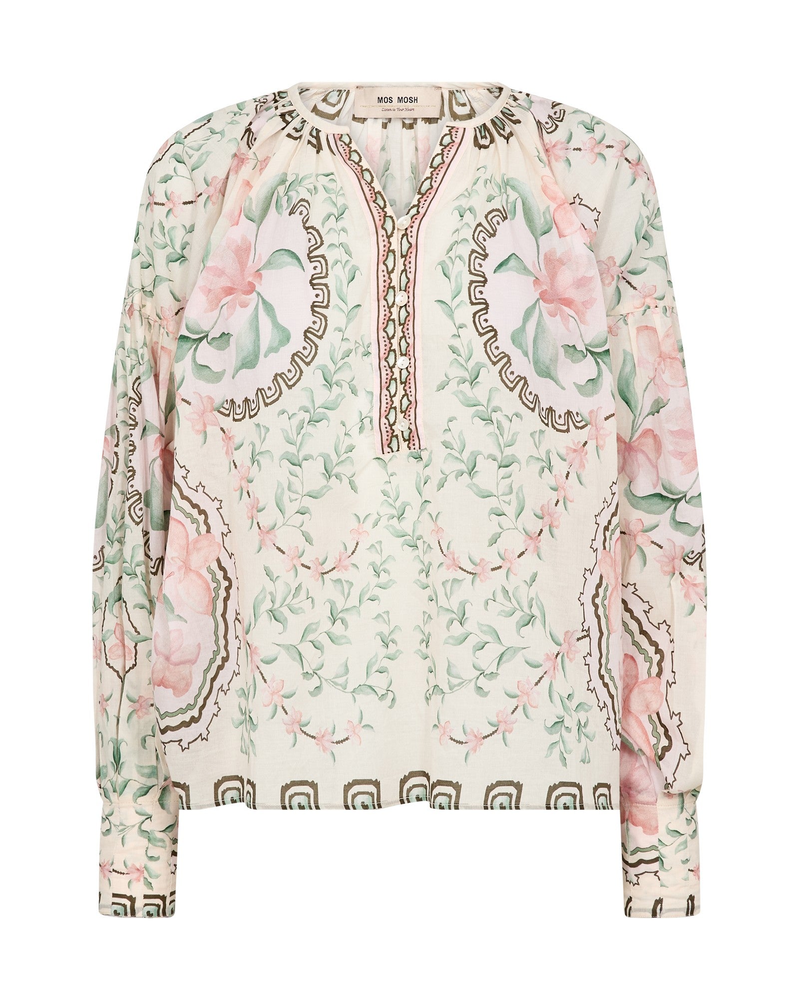 Wylde Orchid Blouse - Turf Green