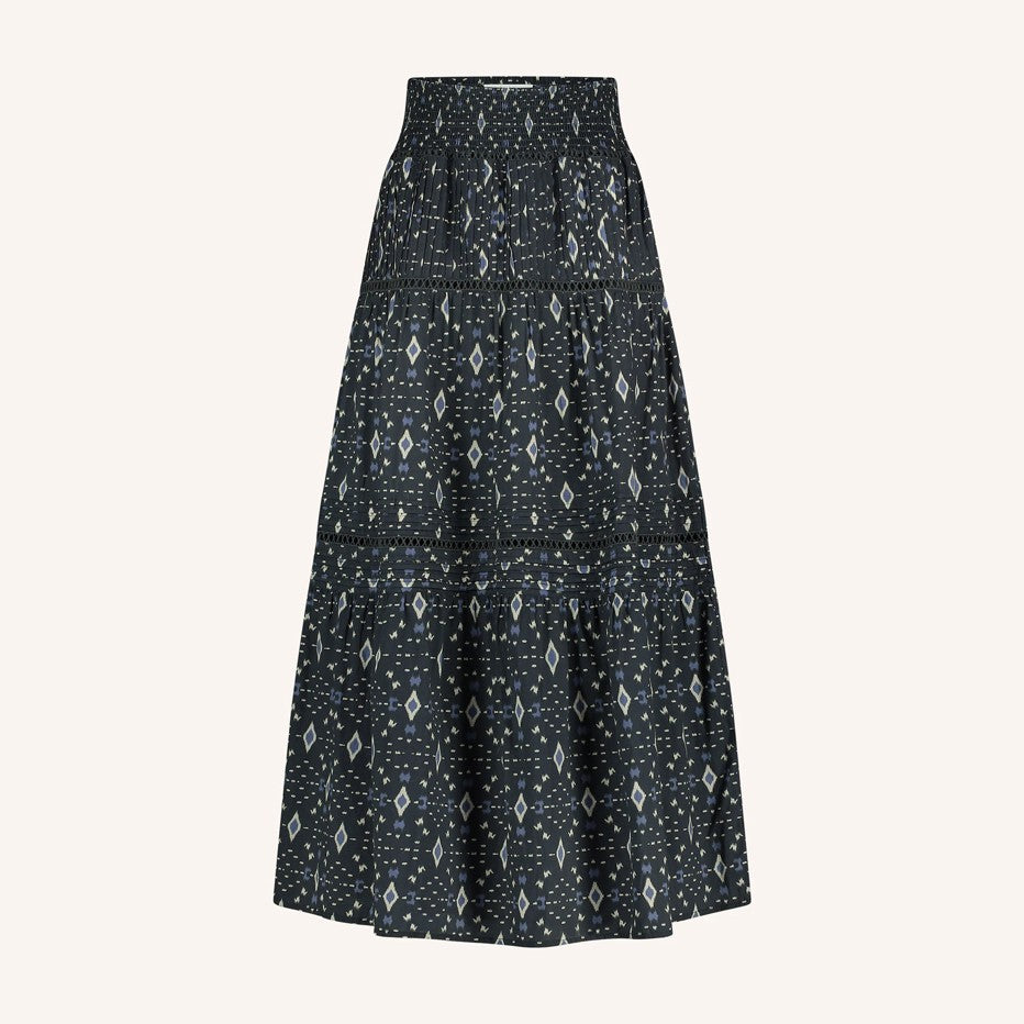 Xena Ikat Skirt - Midnight