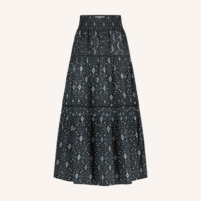 Xena Ikat Skirt - Midnight