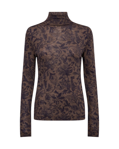 Xinna Fleur Turtleneck - Delicioso