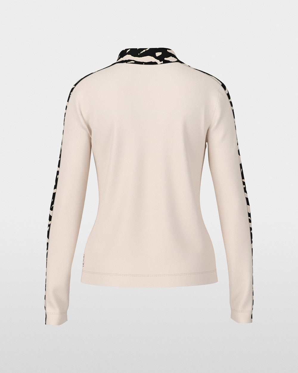 Zebra Collared Polo - Beige