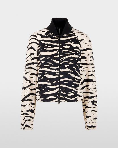 Zebra Zip Jacket - Black White