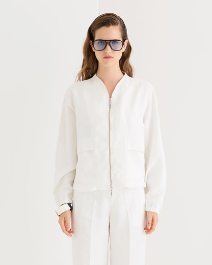 Zip Jacket - Lily White