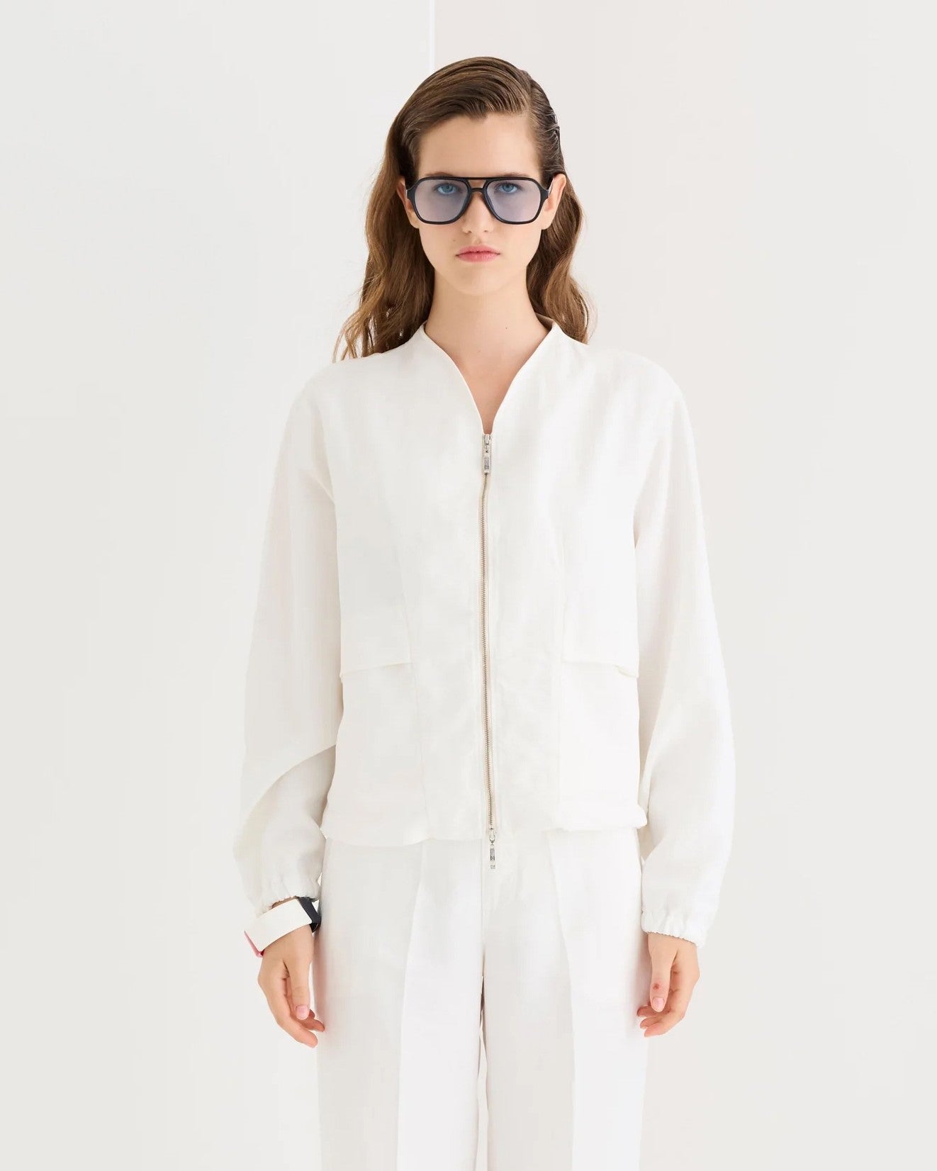 Zip Jacket - Lily White
