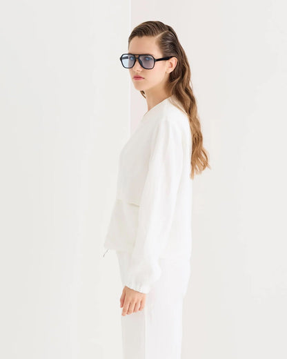Zip Jacket - Lily White