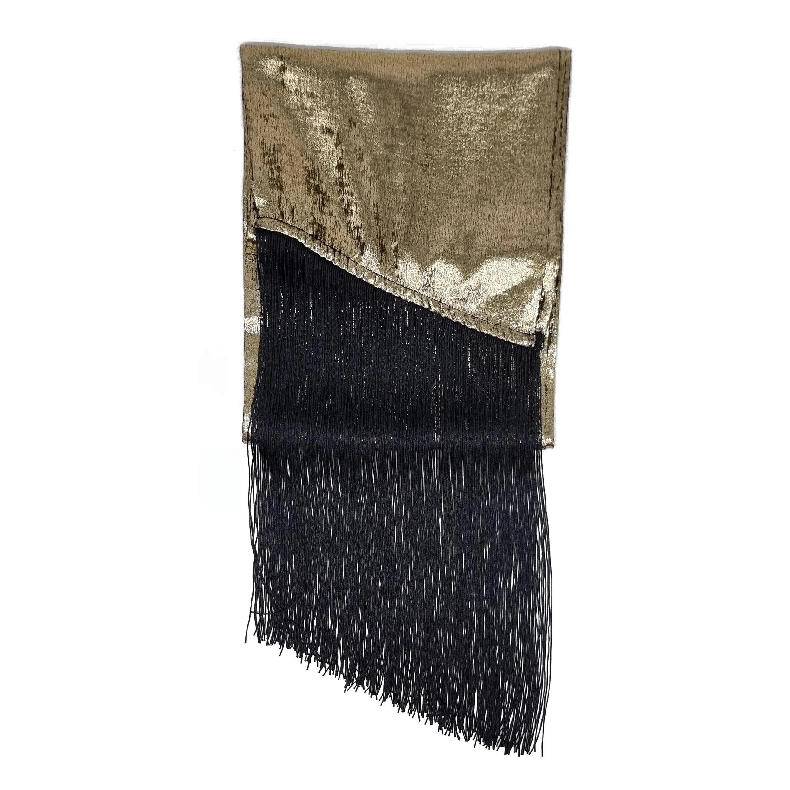 Stevie Lame Scarf - Gold