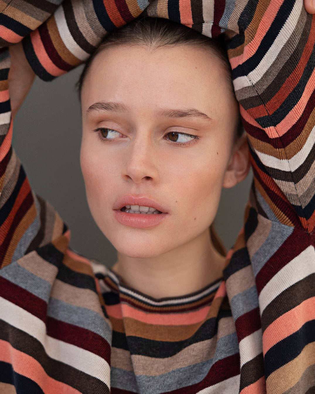Safir Multi Knit Crew - Multi Stripe
