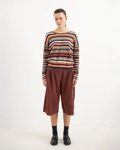 Safir Multi Knit Crew - Multi Stripe