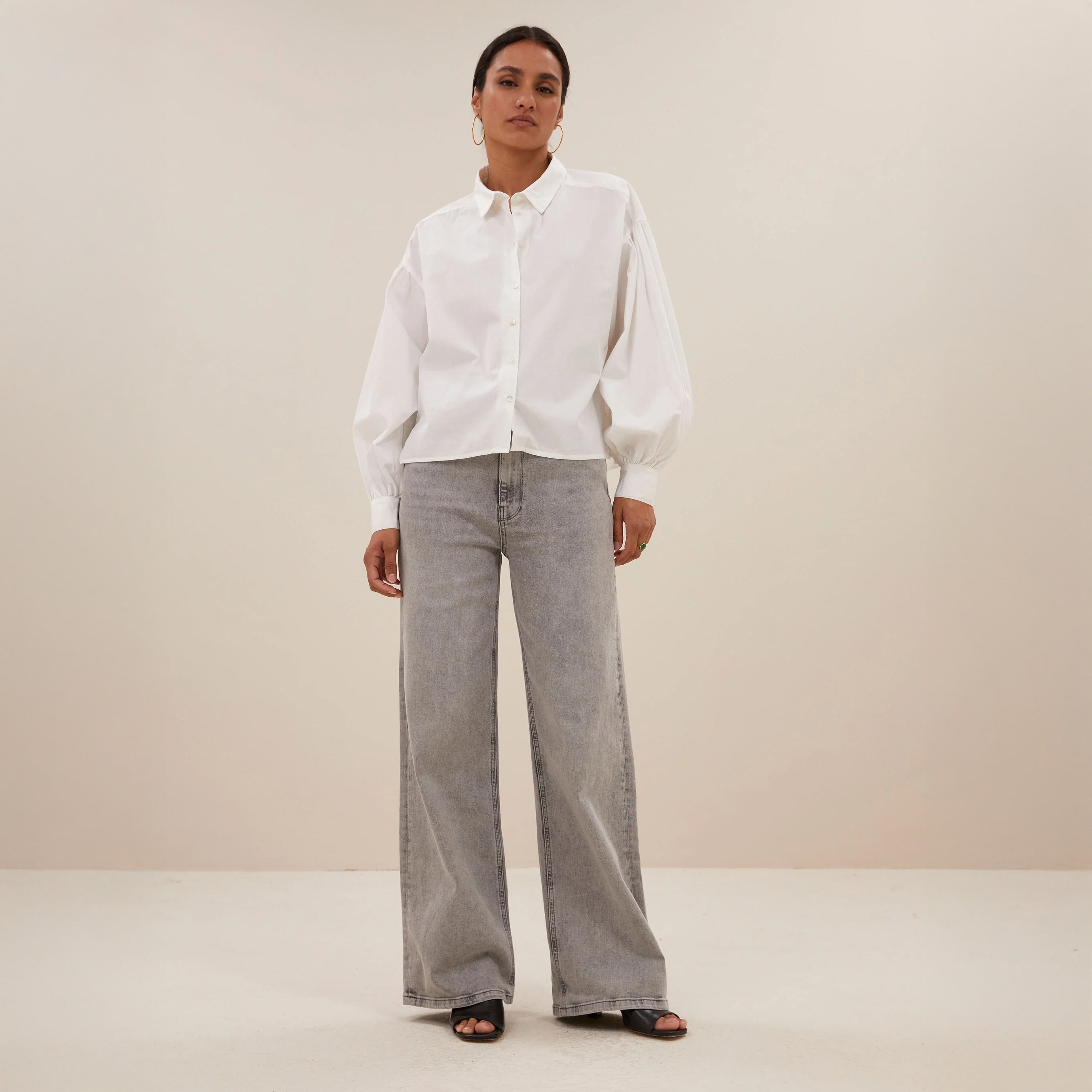 Sarah Short Blouse - White