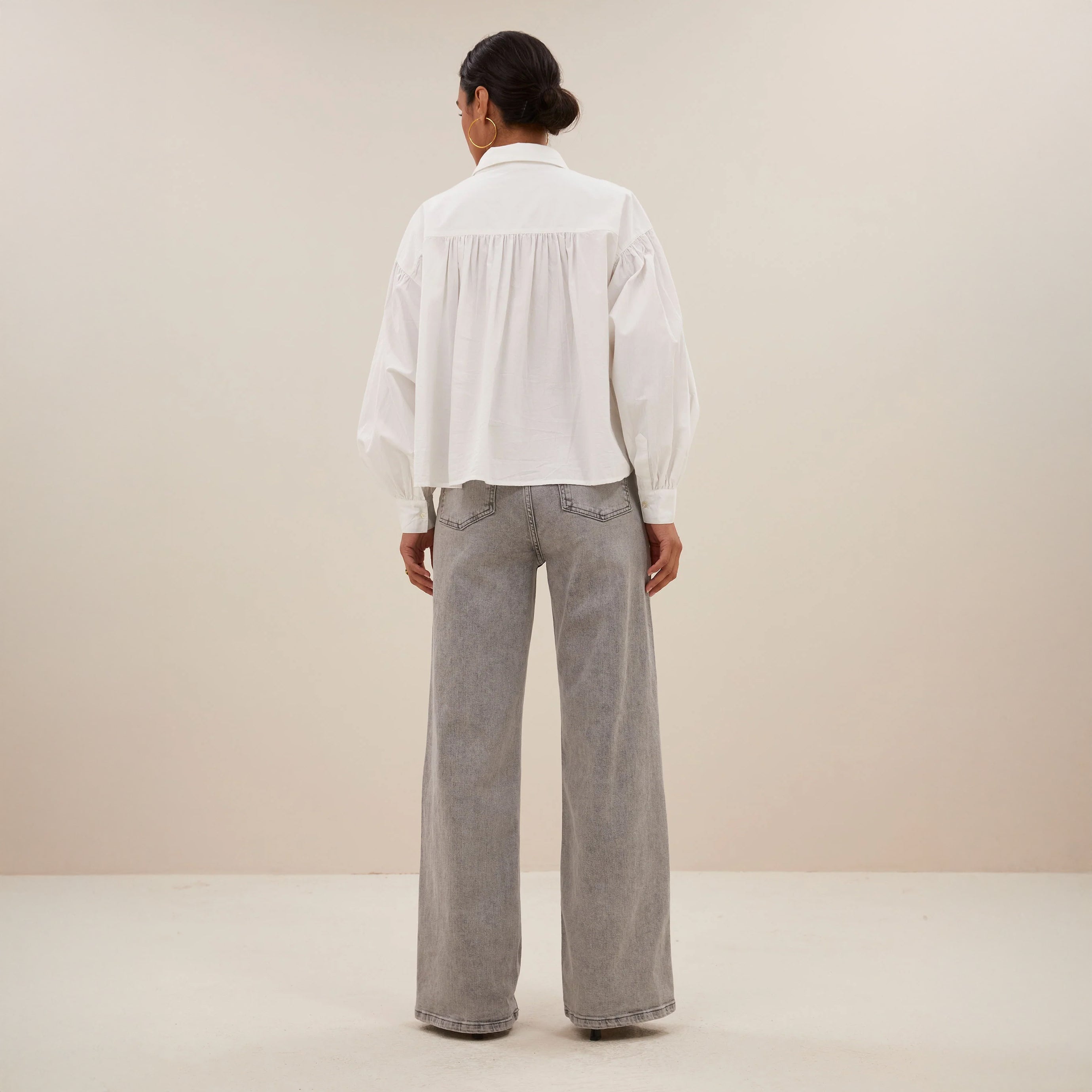 Sarah Short Blouse - White