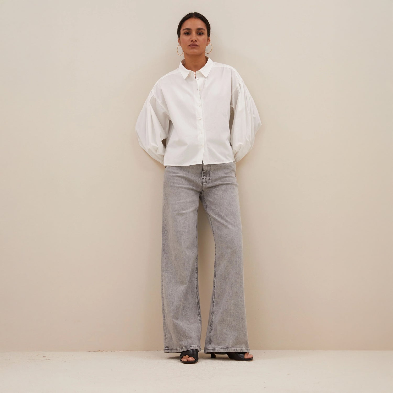 Sarah Short Blouse - White